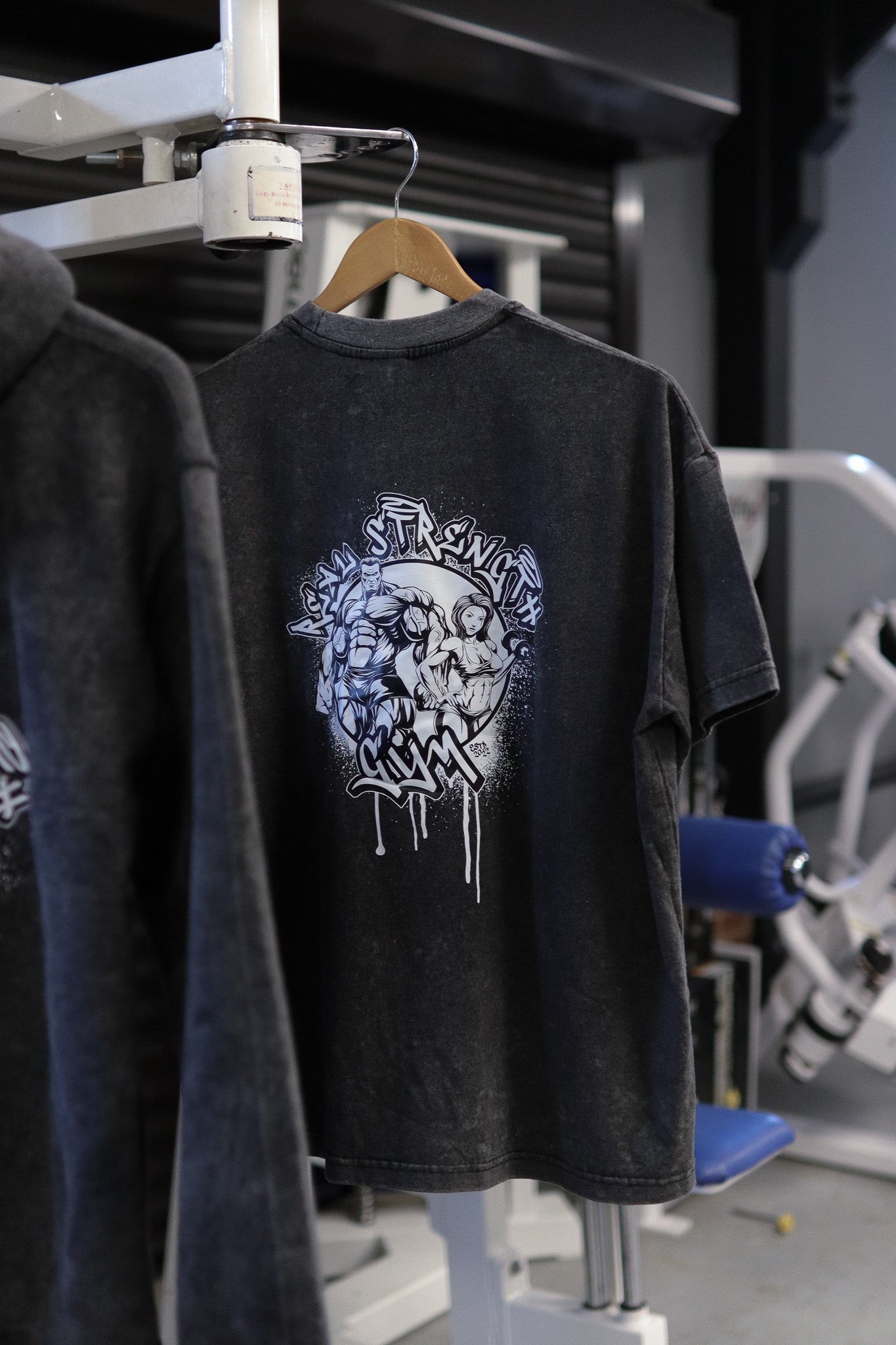 Black Acid Wash Oversized T-Shirt